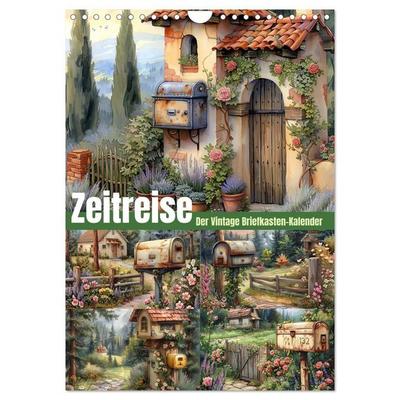 Zeitreise - Der vintage Briekasten Kalender (Wandkalender 2027 DIN A4 hoch), CALVENDO Monatskalender