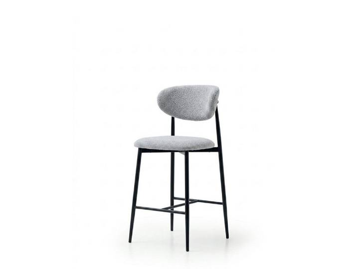 JVmoebel Barhocker Barhocker Grau Bequem Weich Metall Modern Komfortabel Stilvoll, Made in Europa