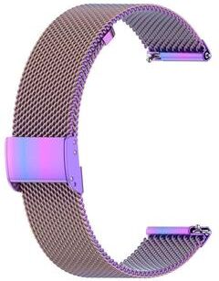 Everyday Crate Huawei GT2 42mm Galaxy Watch 42mm Stainless Steel Mesh Watch Band 20mm Magnetic Milanese Strap colourful