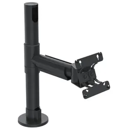 Ergonomic Solutions SpacePole Arc VESA 75/100 (Tisch, 27", 12 kg), Monitor Halterung, Schwarz