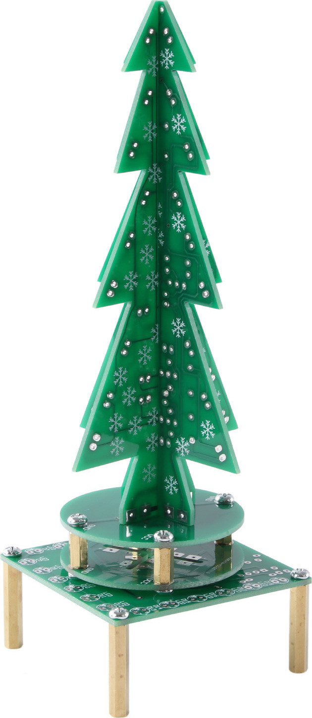 Cocosity Doe-het-zelf elektronische kerstboom met gekleurde LED-verlichting en muziek