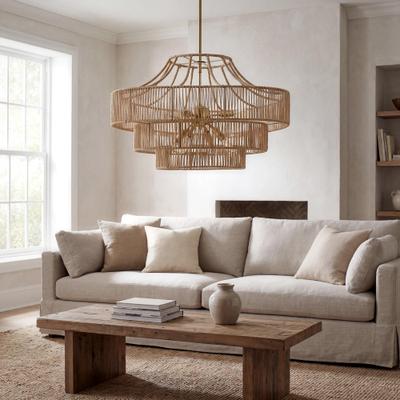 "Livabliss Ravella Coastal Chandelier - 24""L x 24""W x 16""H"