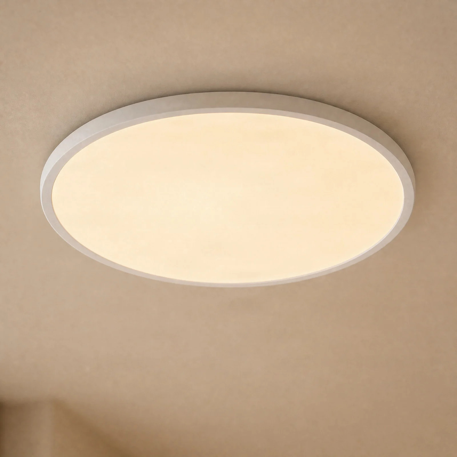 Nordlux Oja Smart 60 LED plafondlamp wit - Rond - Kunststof
