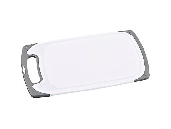 KESPER 30754 Kunststoff-Schneidebrett, 25 x 15 x 0,9 cm, grau