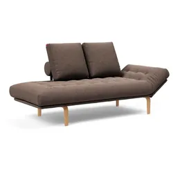 INNOVATION LIVING Schlafsofa Rollo Bow Stoff Grau Taupe