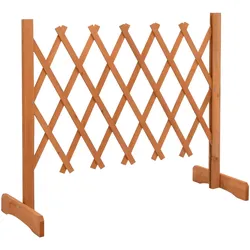 vidaXL Garten-Rankzaun Orange 120x60 cm Massivholz Tanne