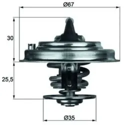 Thermostat Kühlmittel MAHLE TX 30 71D für Audi VW Skoda V8