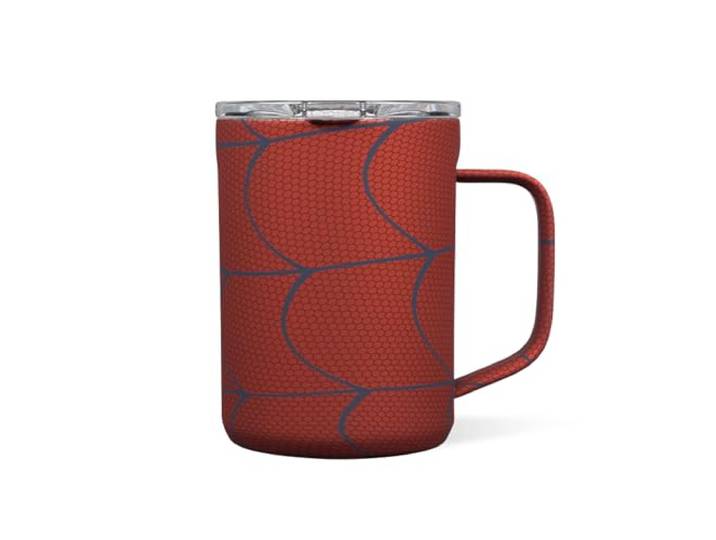 Corkcicle Isolierter Kaffeebecher mit Deckel, Hot 3H, 473 ml, Marvel Dreifachwandige Konstruktion, griffige Seiten, bruchfest, fester Boden, BPA-freie Materialien, wiederverwendbares Design