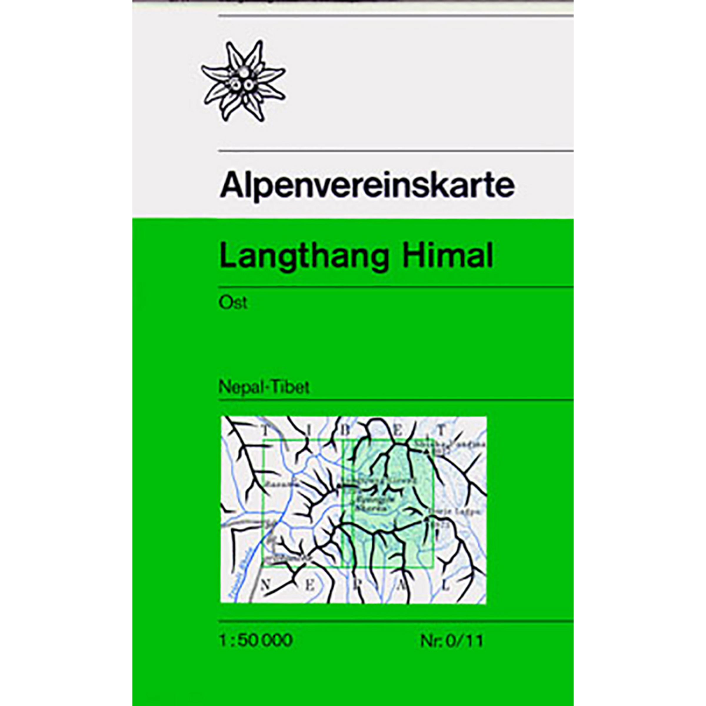 DAV AV-Karte 0/11 Langthang Himal Ost Topografische Karten