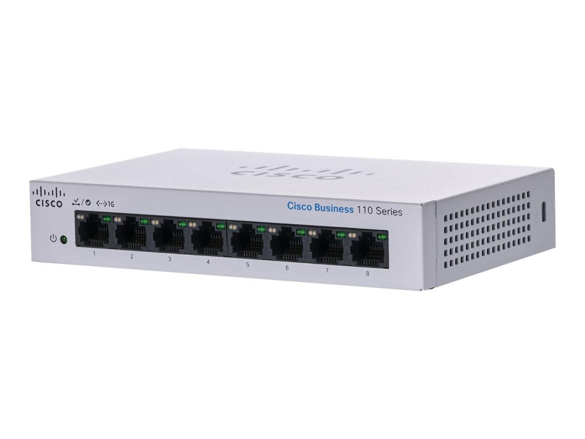 Cisco Switch Business 110-Series 8-Port 1GbE unmanaged CBS110-8T-D-EU