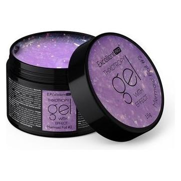 Excellent PRO Thixotropy Gel With Effect Building Gel Mermaid Foil 2 15g (Haargel) (65156330)