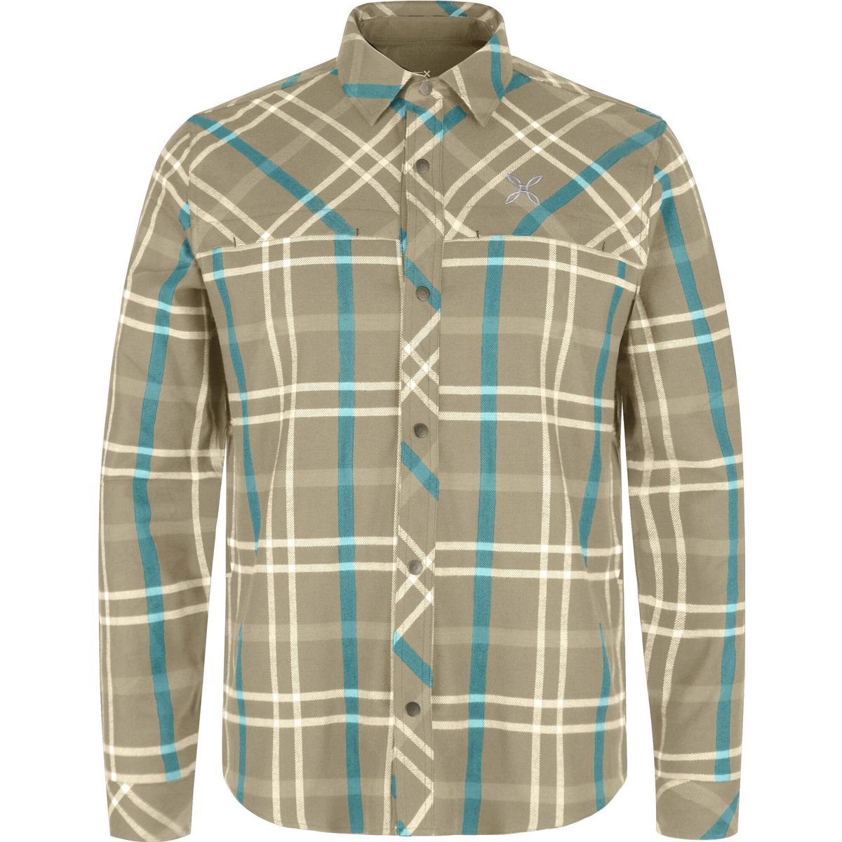Montura Check Shirt desert beige/crystal blue (036780) XL MQLC74X-0031-036780-XL