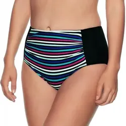 Wiki Alicante Midi Shape Bikini Brief Schwarz gestreift 36 Damen