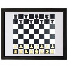 Bartl Wandspiel Schach schwarz & weiß, magnetisch - deutsch 292061