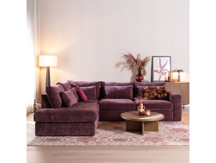 Bronx71 Ecksofa Kyle chenille lila links