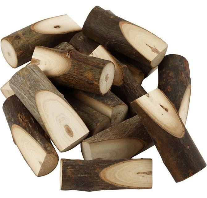 Creativ Company 54470 Onvoltooid handgemaakt houten onderdeel, 4 stuks