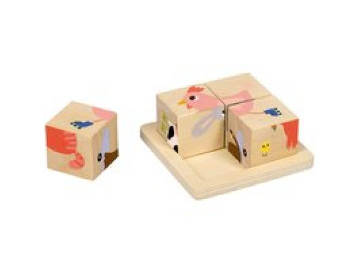 Würfelpuzzle Bauernhof