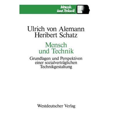 Mensch und Technik, Taschenbuch von Ulrich Alemann, VS Verlag für Sozialwissenschaften, 978-3-531-11806-2