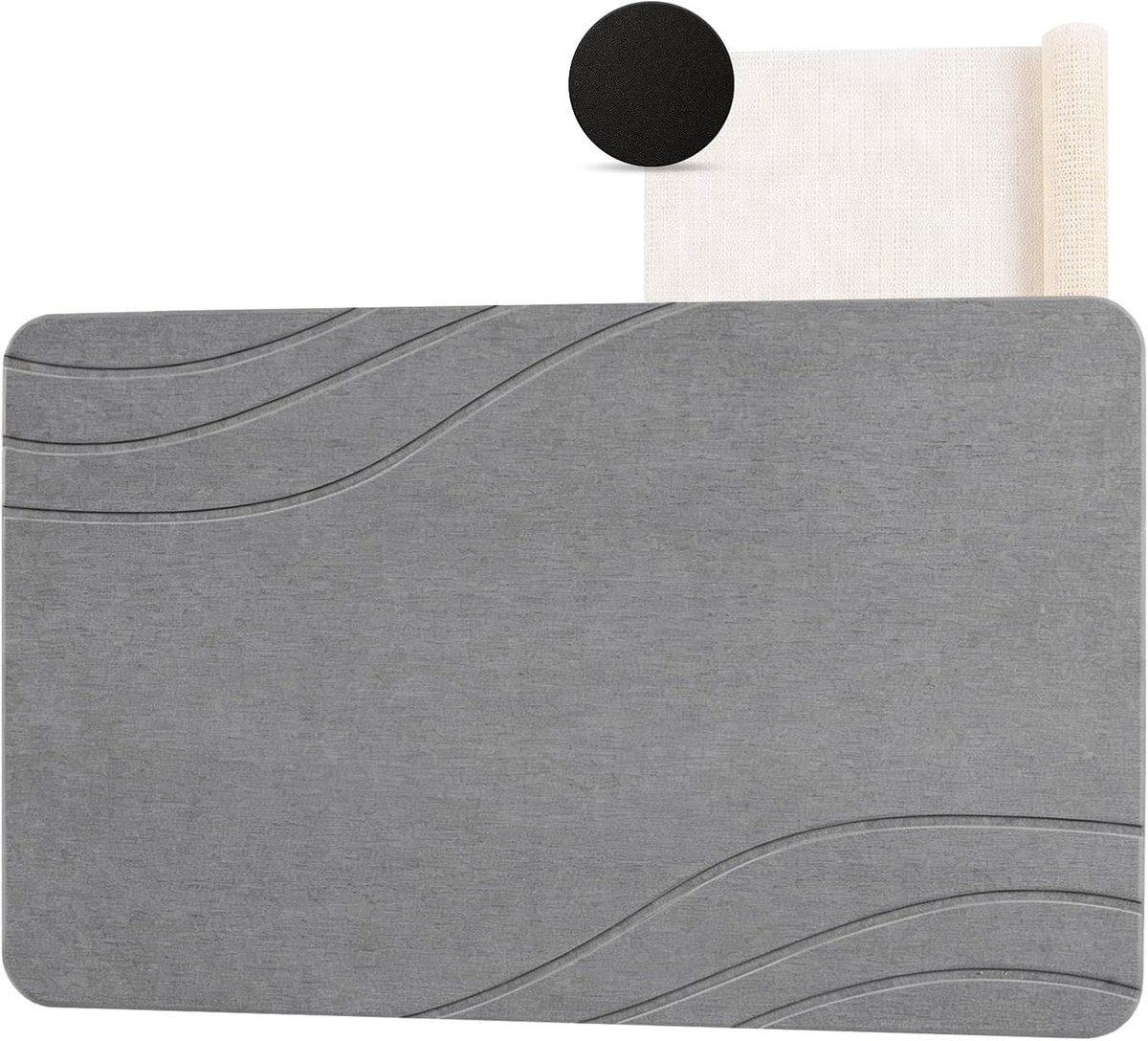 Sneldrogende diatomiet badmat met antislip voor badkamer, keuken en huisdieren