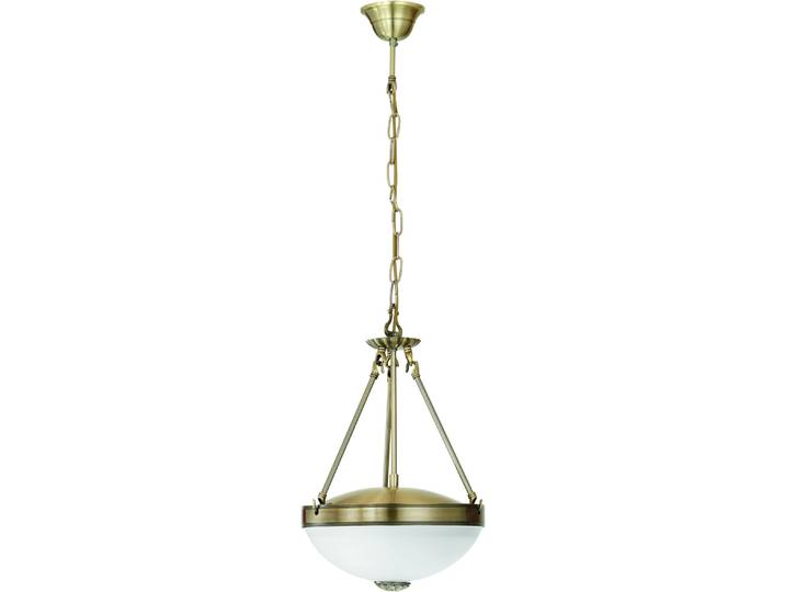 EGLO Hängeleuchte SAVOY Pendellampe - Metallguss - E27 - 2X60W - IP20 , gold (brüniert), 2, Ø 31cm H: 110cm, 1 Stk., Leuchten, Hängelampe, Deckenlampe, Wohnzimmer, Esszimmer, H110 x Ø31 cm, Hängeleuchte