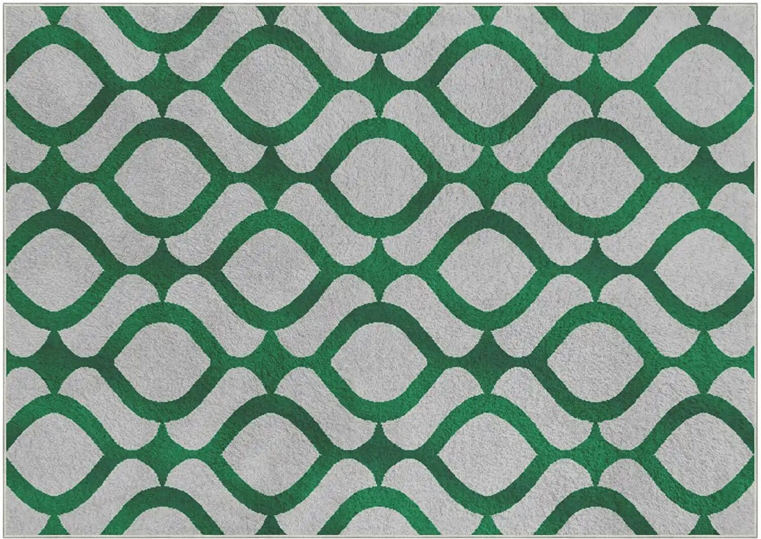 Höffner Webteppich  Hannah ¦ grün ¦ Synthetische Fasern ¦ Maße (cm): B: 160