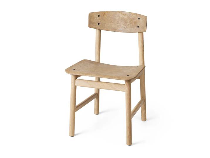 Mater Chaise Conscious BM3162 Chêne savonné-café clair usé