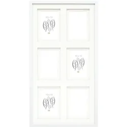 Deknudt, Bilderrahmen, S65KK1 weiss 6x10x15 Holz Galerie doppeltes Passepar. (34.50 x 64 cm)