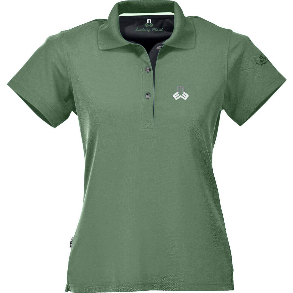MAUL Sport Aeschi Fresh - 1/2 Poloshirt light green/dark green (1660) 36 5141299237-1660-36