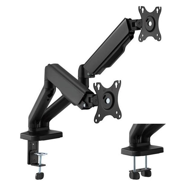 Dutzo Monitor Mount Arm Office - Dual Arm (17"-34") (Tisch, 32", 8 kg) (MMAOFF-2)