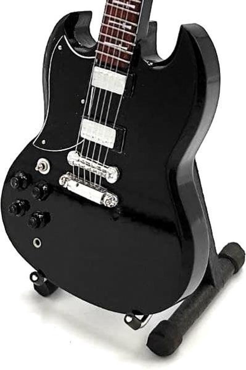 Miniatuur replica Gibson SG gitaar Tony Iommi Black Sabbath