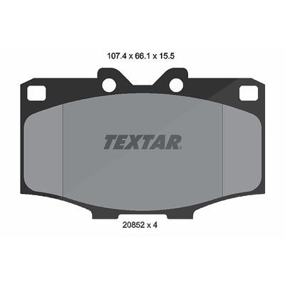 Textar Bremsbelagsatz, Scheibenbremse [Hersteller-Nr. 2085201] für Toyota