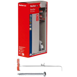 Fischer Schrauben-Dübel-Set 539026, DuoTec, 10x50mm Hohlraumdübel & Schrauben, 20-teilig