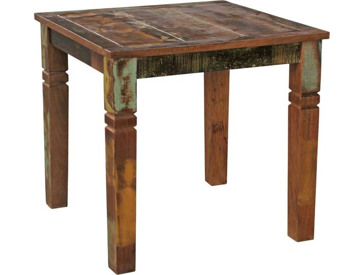 Esszimmertisch KALKUTTA 80 x 80 x 76 cm Mango Shabby Chic