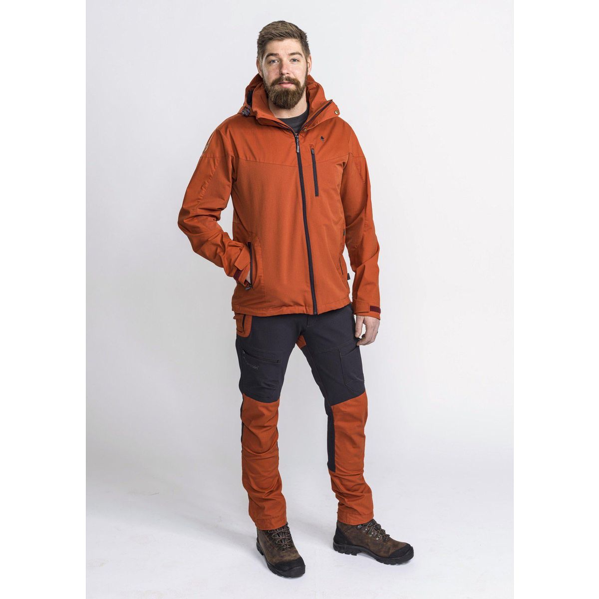 Pinewood Finnveden Hybrid Trouser d.anthracite/terracotta (455) D104 1-53041455104