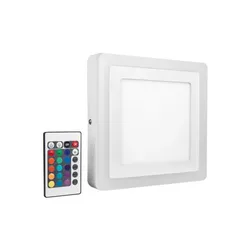 Dimmbare quadratische LED Wand- und Deckenleuchte mit Farbwechsel und Fernbedienung 20x20cm von  LEDVANCE