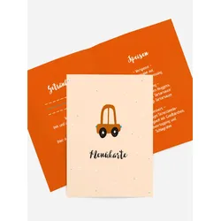 Menükarten Geburtstag selbst gestalten mit Spruch und Fotos im Onlinedesigner bei Meine-Kartenmanufaktur.de