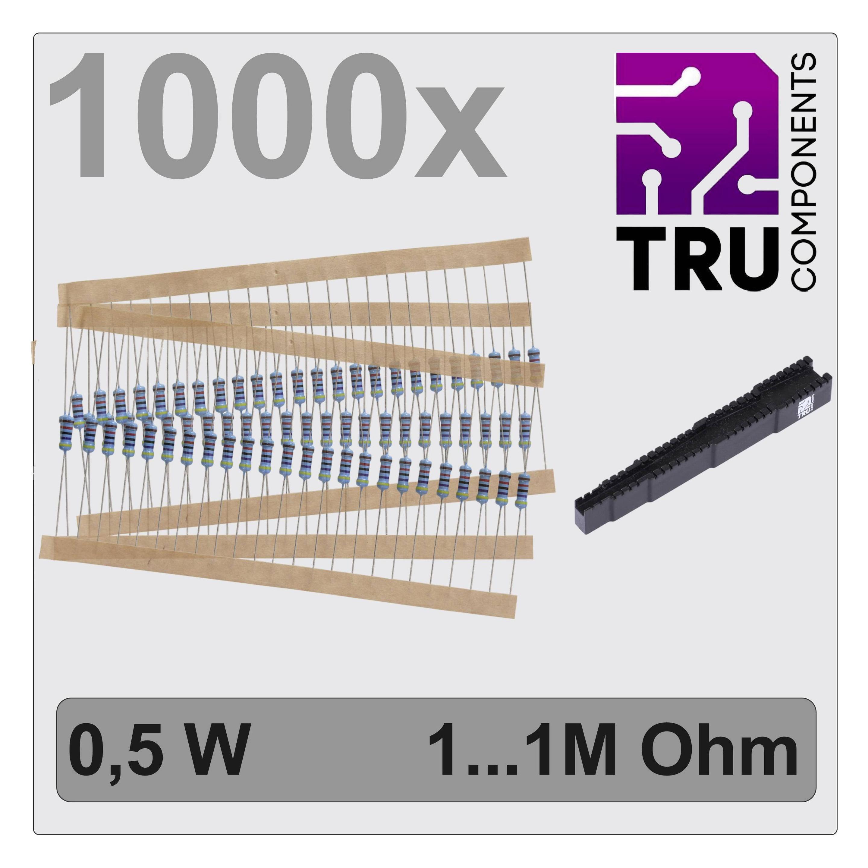 Tru Components TC-12888480 T22P083 Metallschicht-Widerstand Sortiment axial bed (TC-12888480)