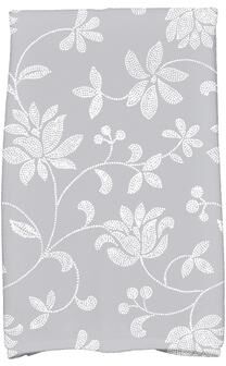 E by Design 18 x 30-inch, Traditional Floral, Floral Print Kitchen Towel