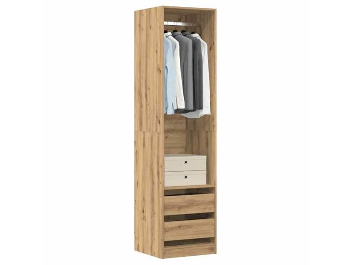 NEW 2026  Garde-robe/ARMORIE HAUTE Pour chambre chêne artisanal 50x50x200 cm bois d'ingénierie L4958