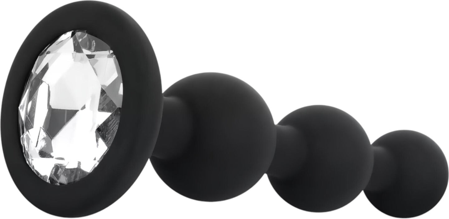 EasyToys - Beaded Anal Plug (Black)