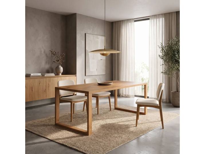 Stellar-Tisch aus Massivholz 180x90 cm Danzz