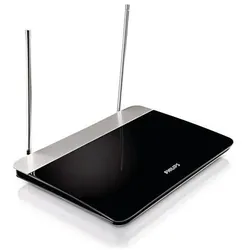 Philips DVB-T Zimmerantenne SDV6227/12 (Zimmerantenne, DVB-T / -T2, UKW / MW / LW), SAT Spiegel + SAT Antennen, Schwarz