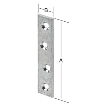 Vormann Verbindungsbleche 50x15x2,0 mm verzinkt (Verbindungsbleche) (230405)