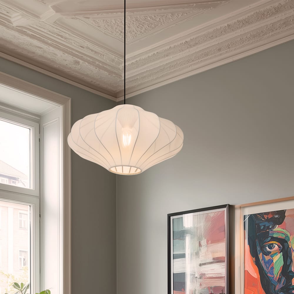 QAZQA Suspension blanche Blanc 50x148x50cm