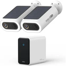 Aosu 4K Solarcam P1 Max w/ Homecortex System - 2 Camera's (3840 x 2160 Pixels), Netzwerkkamera
