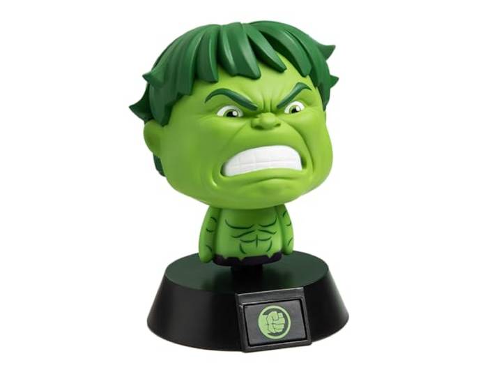 Marvel Hulk Icon Light\, 11cm Desk or Bedside Lamp\, AAA Battery Powered\, Officially Licensed Paladone
