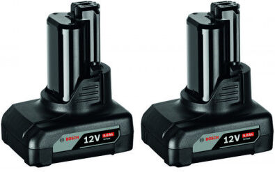 Bosch 2× GBA 12V 6.0AH PROFESSIONAL Batterie 1600A00X7M