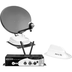 Reflexion vollautomatisches Satellitensystem inklusive 4G Router Komplettkit SatCombo60Alu geeignet für Wohnmobil/-wagen/Kastenwagen/LKW