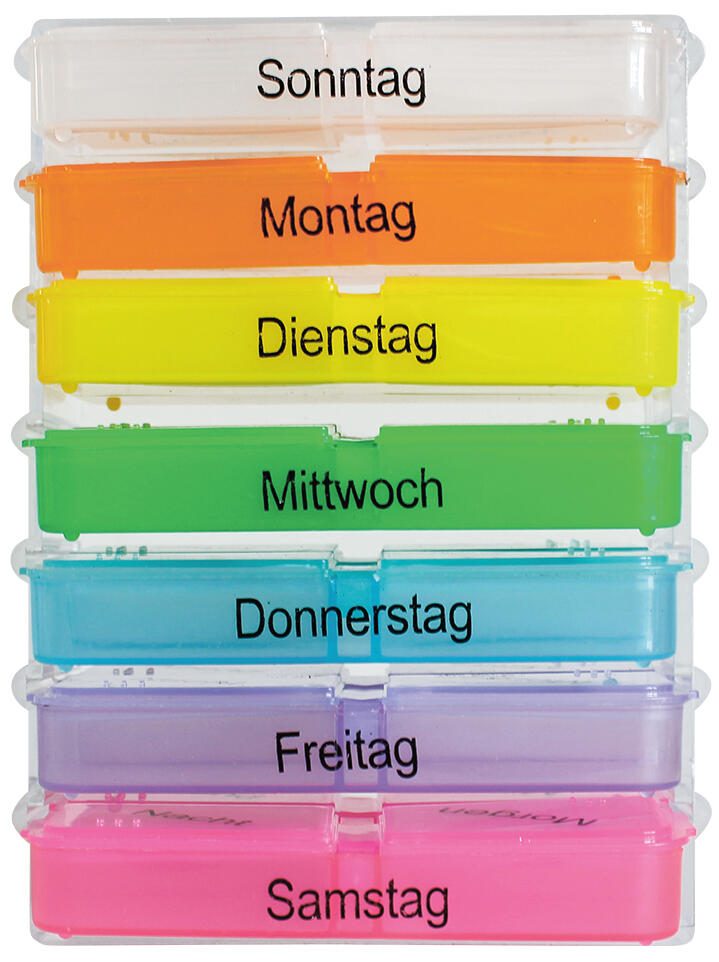 WUNDmed® Tablettenbox Rainbow bunt 05-035