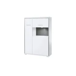 Primo Highboard  Setto ¦ weiß ¦ Maße (cm): B: 94 H: 137 T: 38.0